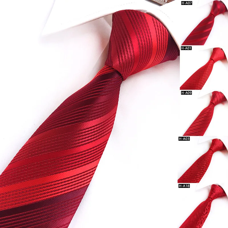 Оригинальные красные галстуки из жаккардового полиэстера для празднования представления о свадьбе, галстук для жениха
