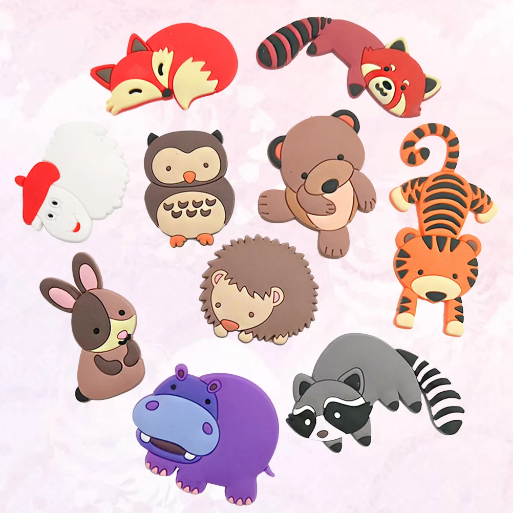 

10pcs Magnetic Board Sticker Calendar Decor Sticker Cartoon Magnetic Buckle Office Files Decal Dormitory Sticker