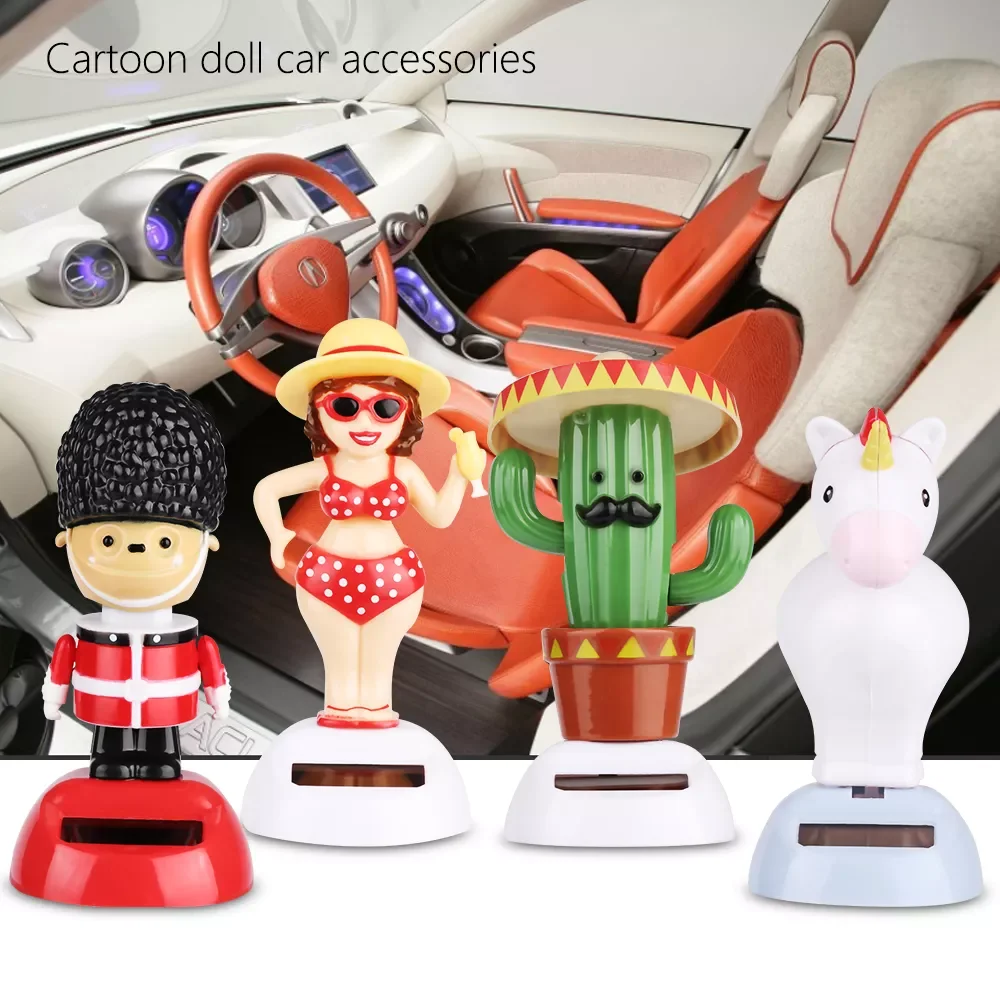 

Solar Toy Beauty Great Holiday Car Dashboard Ornaments Automatic Toy Family Balcony Decoration P31B