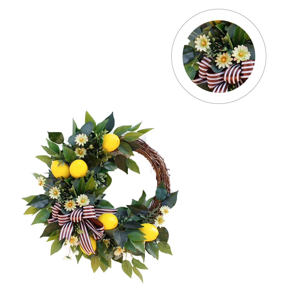 Лимонная подвесная гирлянда имитация растения венок подвеска для домашней