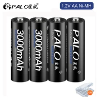 palo aa rechargeable battery aa 1 2v ni mh aa batteries rechargeable battery 2a batteria for led flashlight battery wholesale