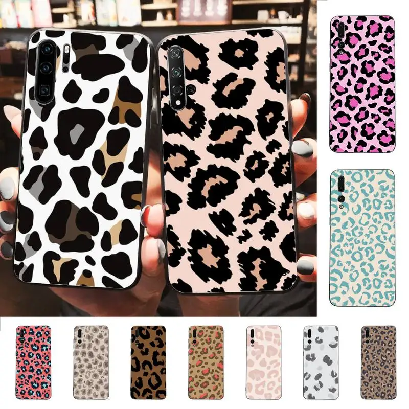 

YNDFCNB Leopard Tiger pattern Phone Case for Huawei P30 40 20 10 8 9 lite pro plus Psmart2019