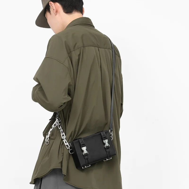 

Маленькая кожаная модная сумка для мужчин и женщин, дизайнерская Наплечная сумочка-мессенджер через плечо для коробки из искусственной кожи, квадратная миниатюрная сумка