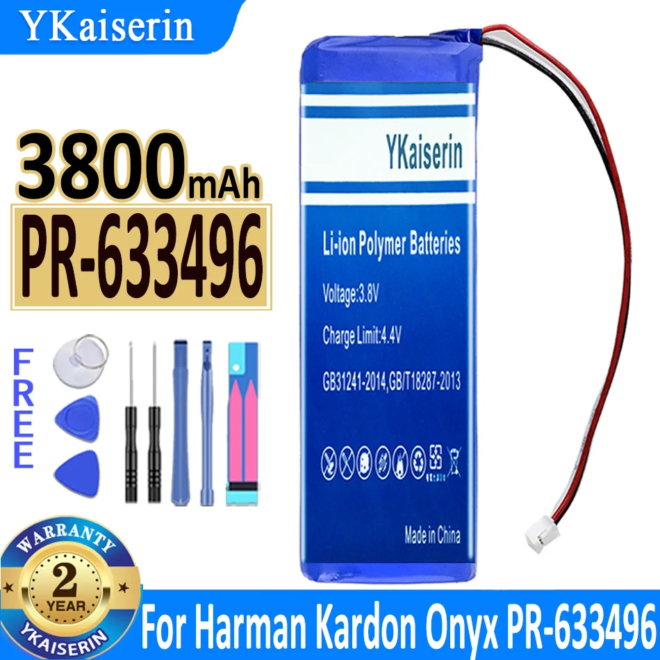 

YKaiserin Battery PR-633496 (Onyx ) 3800mAh For Harman Kardon Onyx Li-polymer PR-633496 Bateria + Track Code