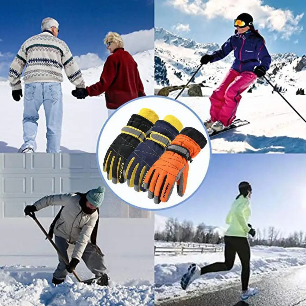 

Winter Ski Gloves Waterproof Winter Gloves Motorcycle Mountaineering Gloves Thermal Fleece Warm Gloves For Skiing Skating R I0r6