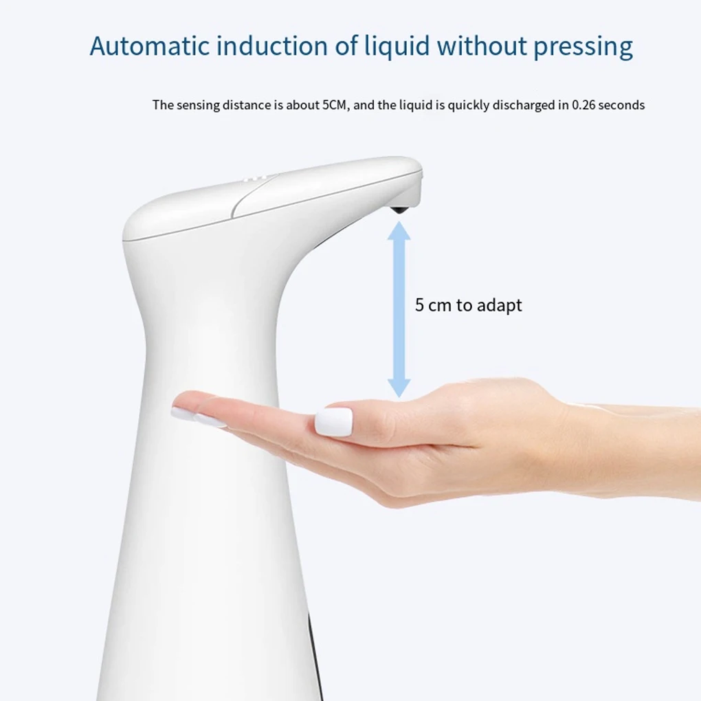 

Liquid Soap Dispenser Automatic Hand Washing Washer Induction Foaming Machine Visible Bathing Diffuser Kitchen White