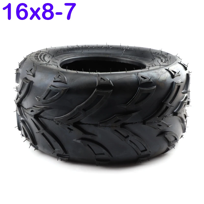 7 inch Tubeless tires 16X8-7(200/55-7) vacuum tires for ATV kart lawn mower agricultural vehicle wear-resistant wheel tire