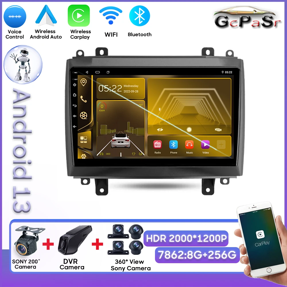 

Android радио для Cadillac CTS 2002 - 2007 SRX 2003 - 2009 Carplay No 2din DVD задняя камера стерео головное устройство Bluetooth 8 Core 5G