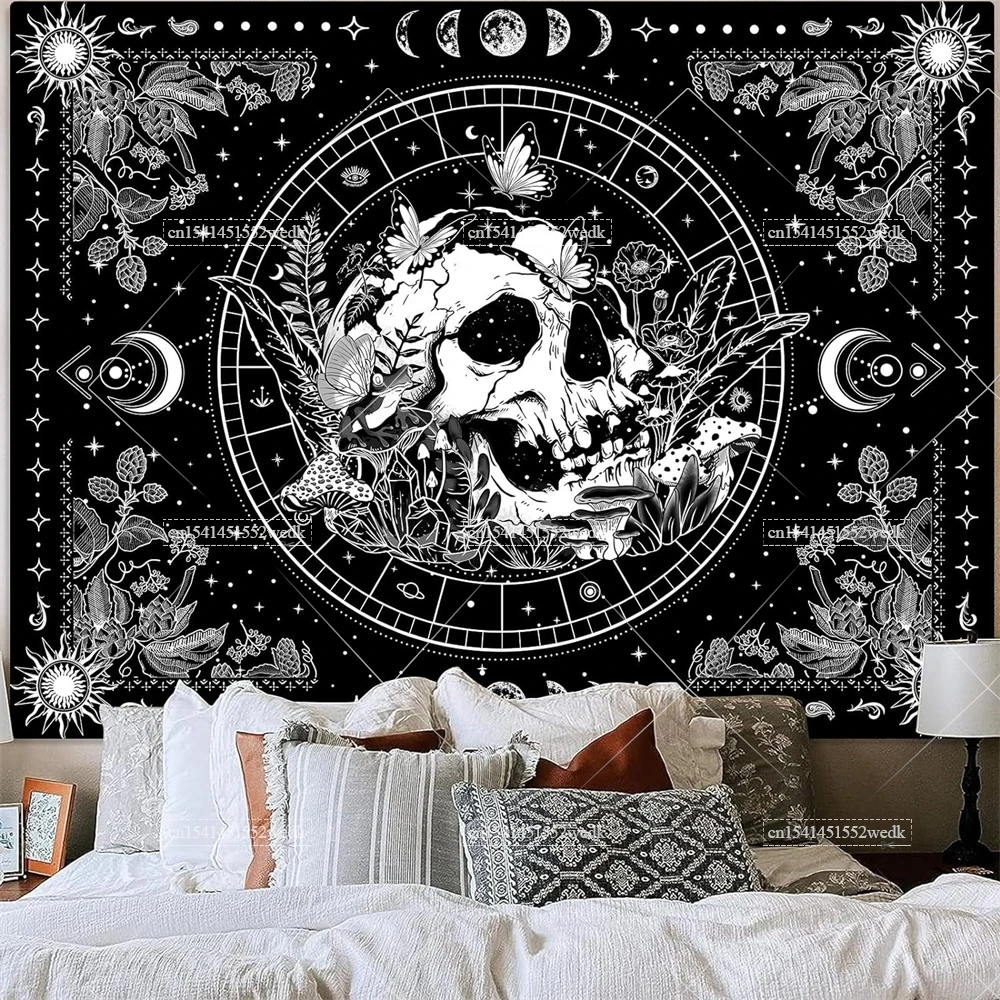 Черно-белые фотообои с имитацией искусственных цветов для спальни