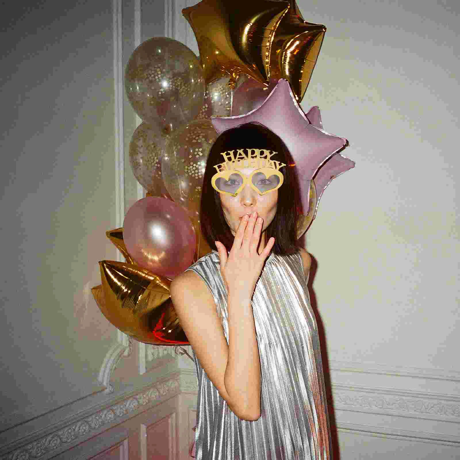 

Birthday Glasses Sunglasses Happy Partyadults Eyeglasses Props Photo Kids Novelty Funny Booth Eyewear Eyewears Eyeglass Crazy