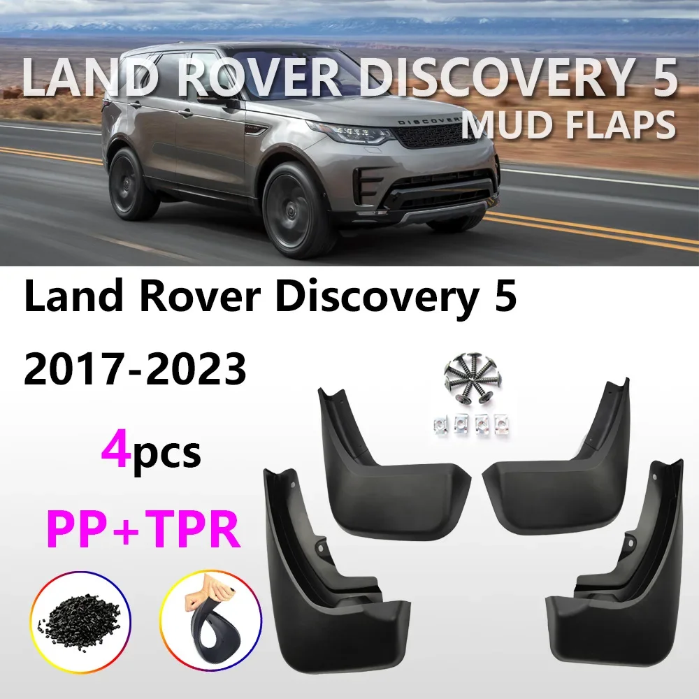 

4 шт. автомобильные брызговики для Land Rover Discovery 5 2016-2023, брызговики на крыло, брызговики, переднее и заднее крыло, автомобильные аксессуары