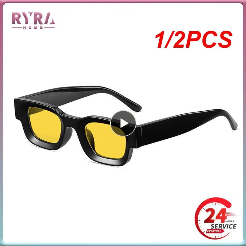 

1/2 шт., европейские модные солнцезащитные очки в стиле хип-хоп