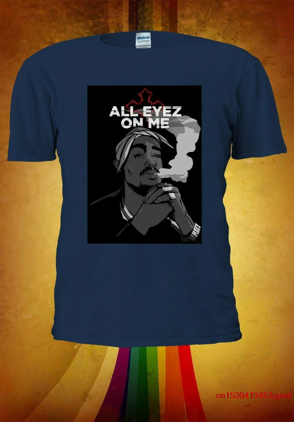 

All Eyez On Me 2pac Tupac Shakur Makaveli Rap Eyes Men Women Unisex T-shirt 695 Hip Hop tee man's t-shirt
