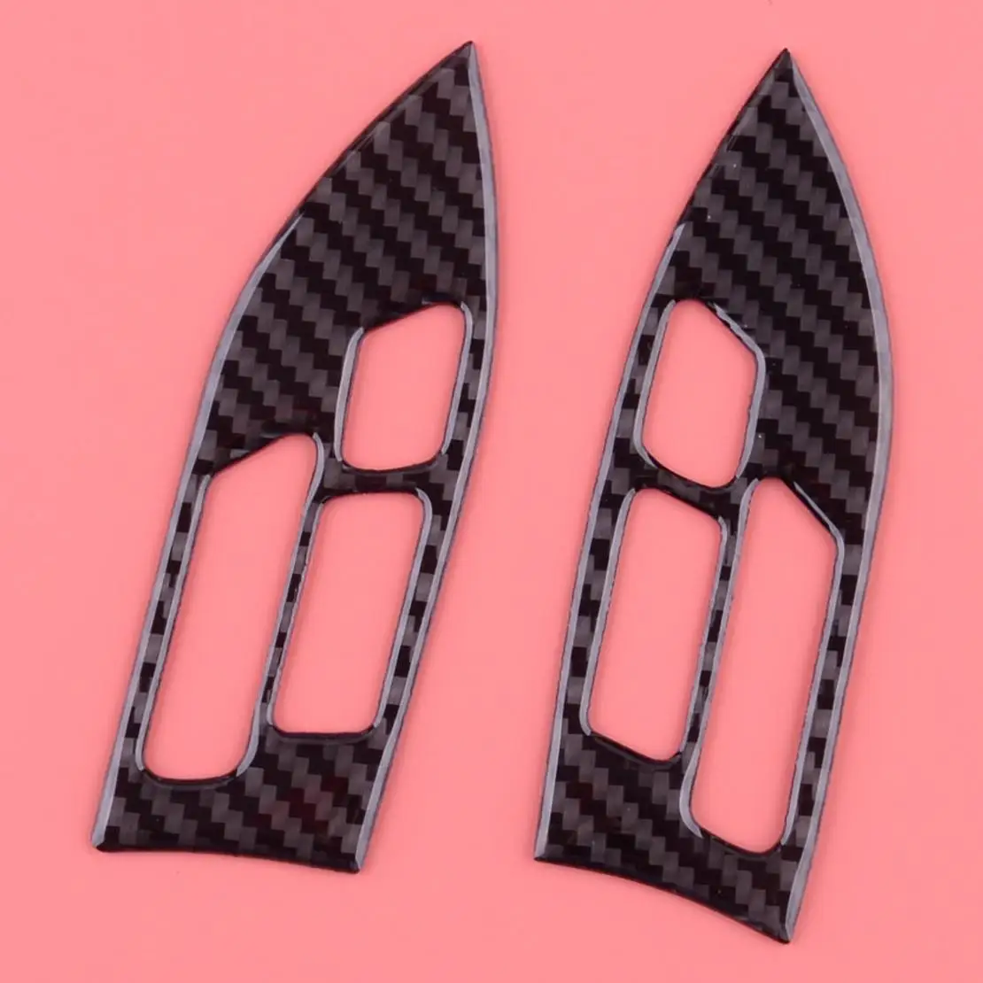 

1 пара накладок на кнопки на руль автомобиля, подходит для Honda Accord Sedan 2003 2004 2005 2006 2007, черный углеродное волокно