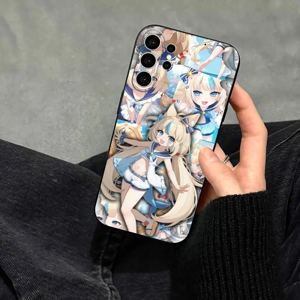 Фото Чехол для телефона Sameko Saba Cute Indie Virtual Youtuber для Samsung S25, S24, S21, S22, S23, S30, Ultra, S20, Plus, Fe, Lite, Note, 10, черный №2