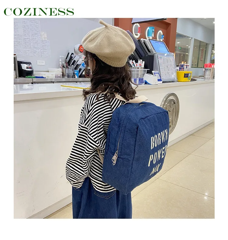 

Baby Backpack Cotton Letter Pattern Light High Capacity Children Go Out Multifunction Breathable School Bag New Hot Falsh Sale