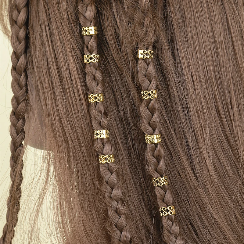 

10Pcs/Box Ladies Fashion Hair Accessories Ethnic Style Spiral Hair Tie Pan Hair Snake Hair Accessories Dirty Braid Hair Buckles