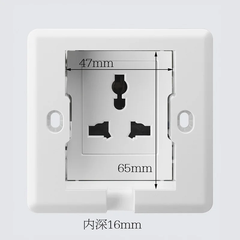 Европейская универсальная настенная розетка скрытая многорозетка французская