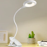 study led clip lamp touch usb rechargeable student study light freely foldable table lamp bedroom book reading desk lamps