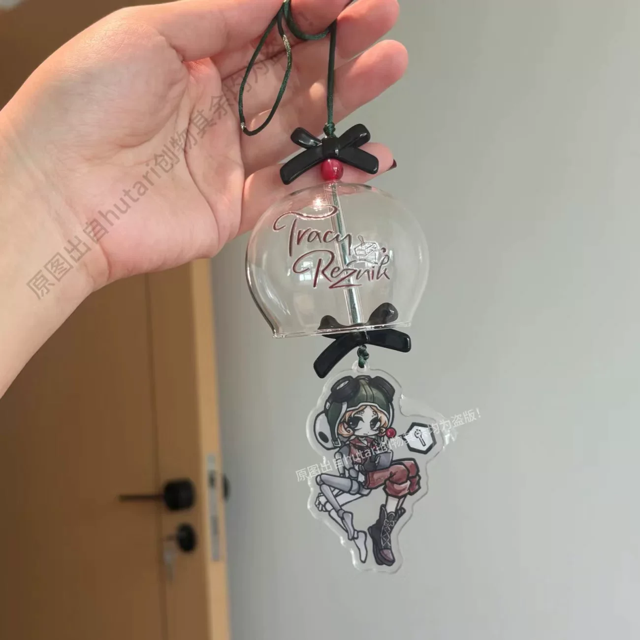 Фото Identity V: Прозрачный стеклянный кулон-колокольчик «Девочка-психолог» (Косплей), изысканный сувенир для коллег, подарок №2