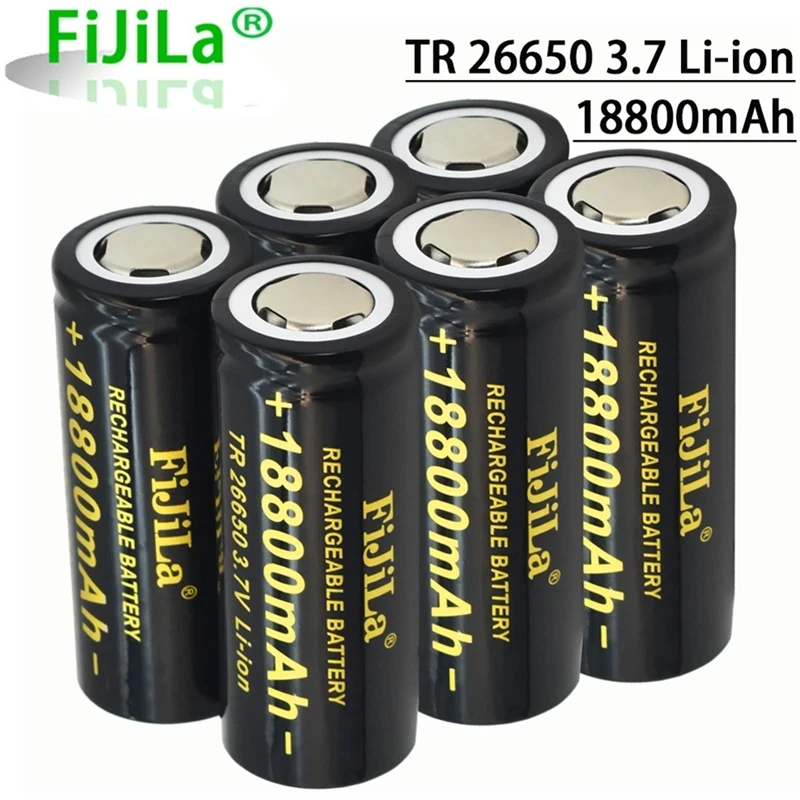 

100% new original high quality 26650 battery 18800mAh 3.7 V 50A lithium ion battery for 26650 LED flashlight