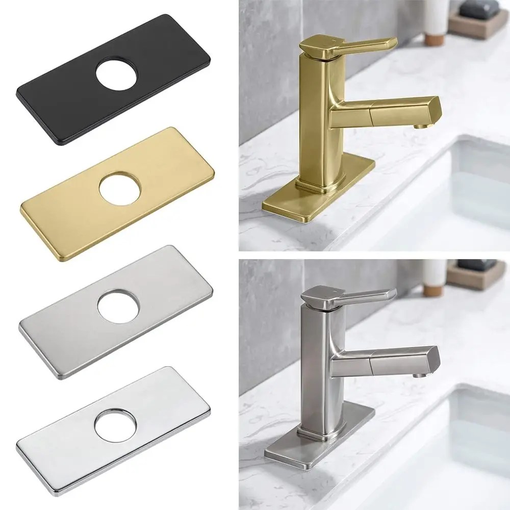 

Base Decorative Panel Faucet Plate Hole Cover Faucet Deck Plate Bathroom Faucet Escutcheon Plate Tap Cover Deck Plate