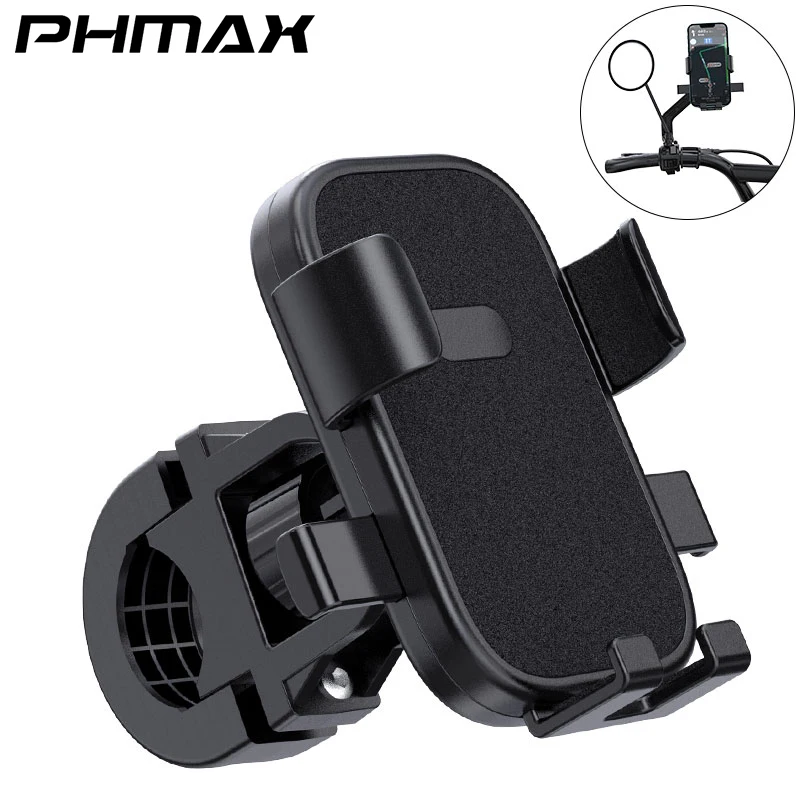 

PHMAX велосипедный телефонный Держатель Силиконовый противоударный мотоциклетный Зажим для телефона Нескользящие велосипедные аксессуары ...