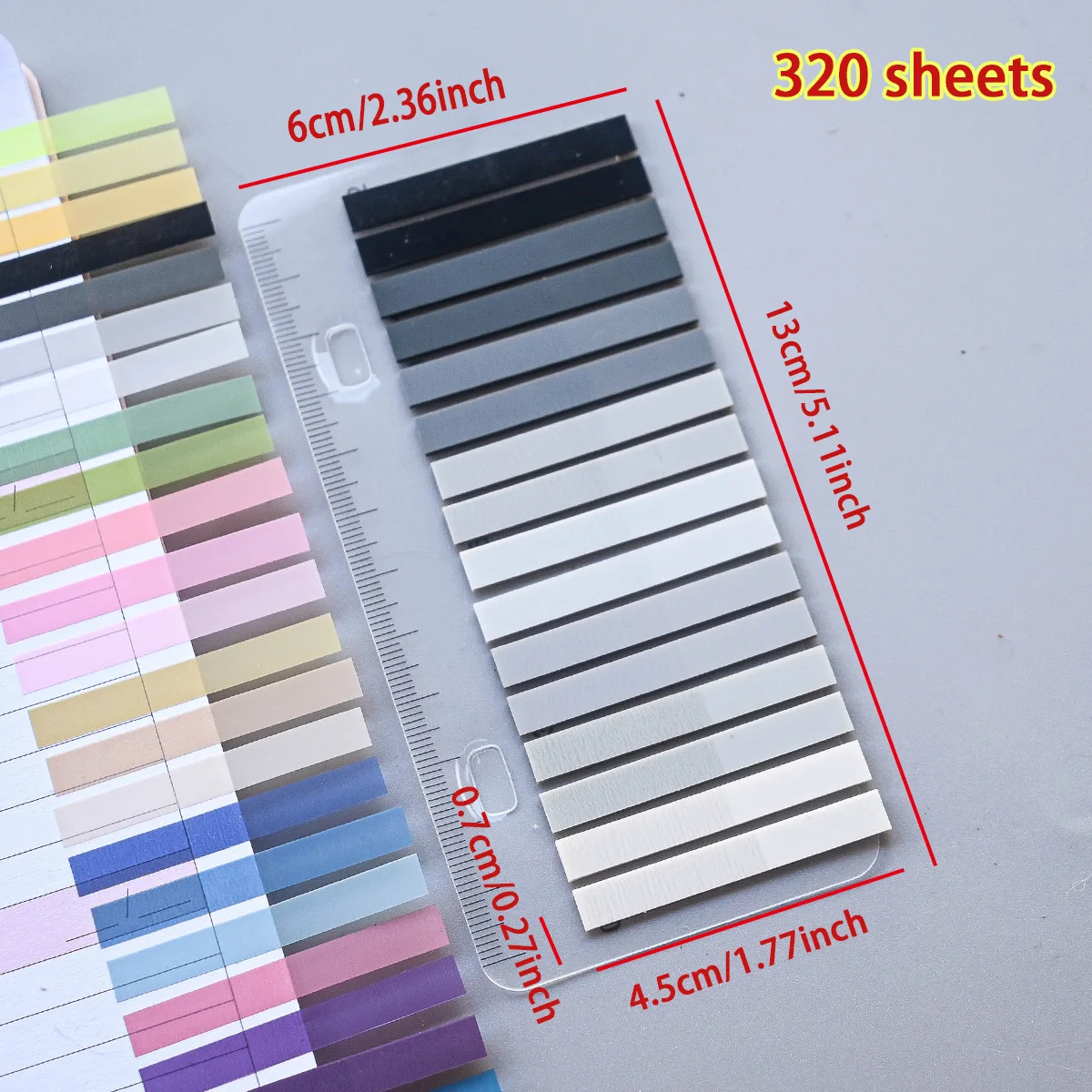 

Прозрачные самоклеящиеся блокноты, 320 шт.