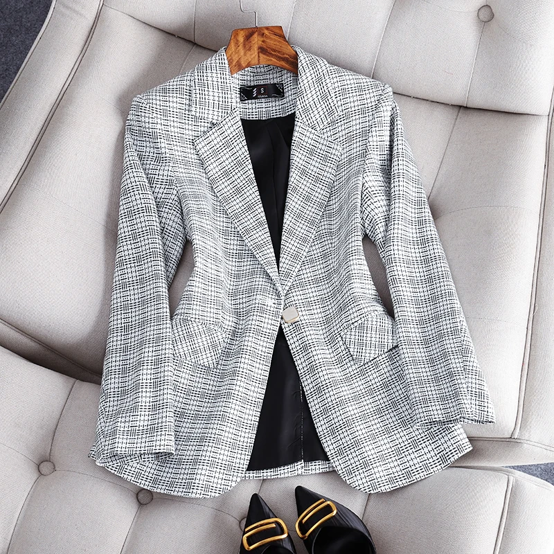 Женский пиджак с принтом дракона