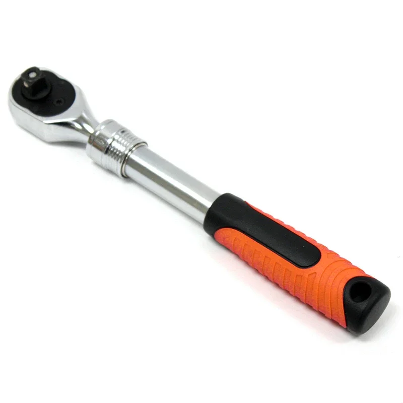 VT13113 Реверсивный торцевой ключ с выдвижной ручкой и трещоткой 1/4 дюйма длинный