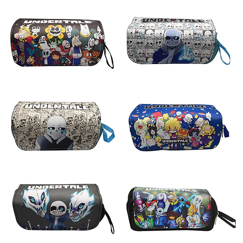 

Undertale Sans Game Pencil Case Wallet Double Zippers School Supplies Stationery Boys Girls Anime Gifts 21*7*10.5cm