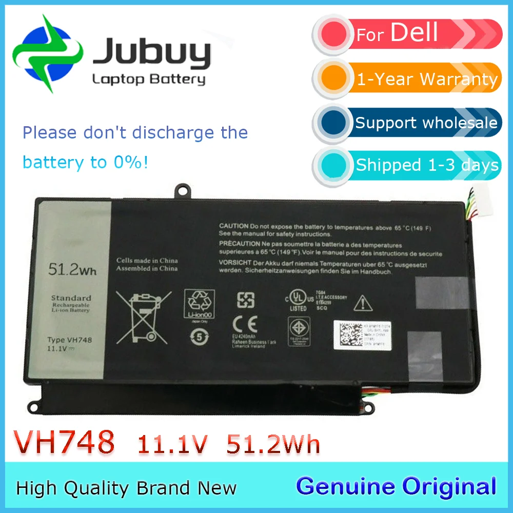 Оригинальный аккумулятор для ноутбука VH748 11 1 В 51 2 Втч Dell Inspiron 14-5439 Vostro 5460 5470 5560 V5560