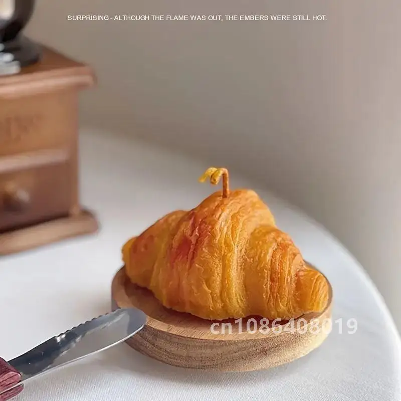 Круасан со вкусом крема креативная ароматерапевтическая свеча украшения для