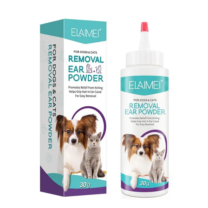

Ear Powder For Pets 30G Safe Efficient Healthy Ear Wash Powder Odor Removal Pet Accessories Ear Cleaner For Pets Rabbits Dogs