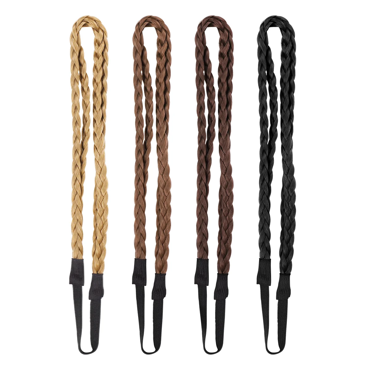 

4pcs Braided Hair Band Hair Accessories Hair Ties Headband for Ladies