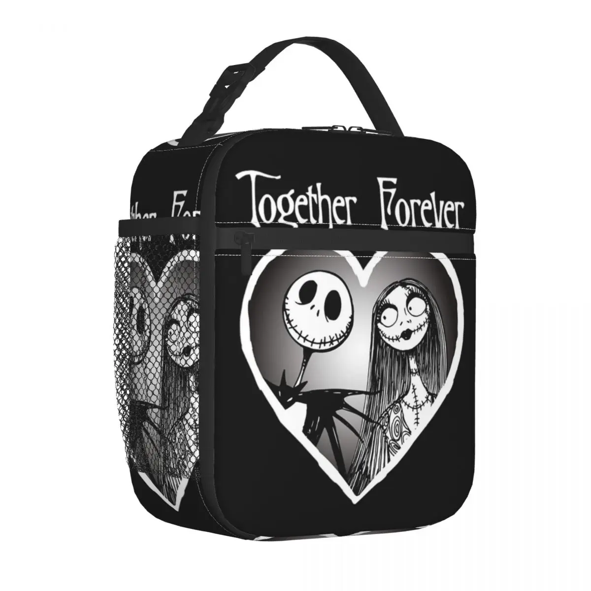 Оригинальная изолированная сумка для ланча с черепом Джека Салли на Хэллоуин
