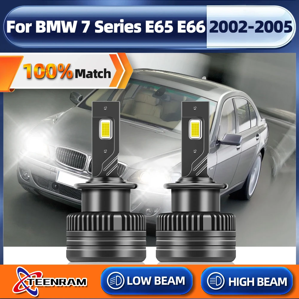 

D2S LED Headlights Plug&Play Turbo Car Auto Bulb CBI HID Headlamp 120W Canbus For BMW 7 Series E65 E66 2002 2003 2004 2005