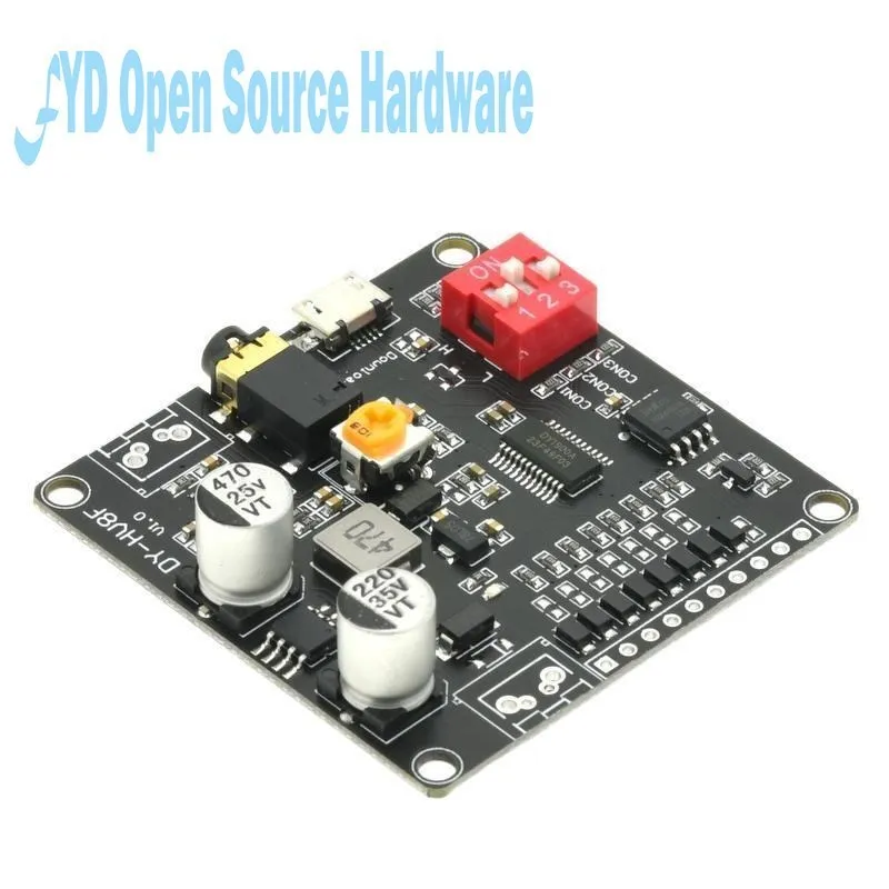 DY-HV8F источник питания 12 В/24 В, 10 Вт/20 Вт, модуль воспроизведения голоса с поддержкой Micro SD карты, MP3-плеера