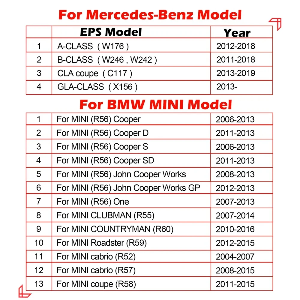 Фото WOYO PL028 тестер EPS рулевого колеса для Mercedes-Benz для BMW MINI R56 Cooper Benz Coupe, симулятор автомобиля, автоматический диагностический инструмент №3