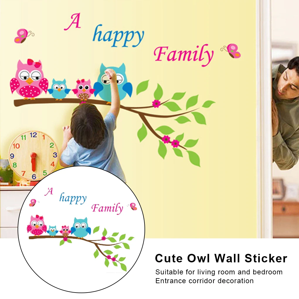 

Наклейка на стену, декоративная мультяшная Зеркальная Наклейка из стекла для гостиной, самоклеящаяся плитка, деревянное искусство, семейст...