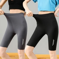 ice silk breathable pants cycling pants for women summer sport slimming butt lift shorts high waist abdomen shaping safety pants