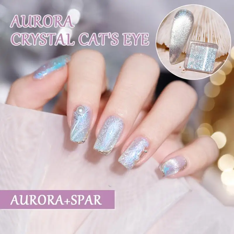 

Кристальный магнитный гель "кошачий глаз" для ногтей