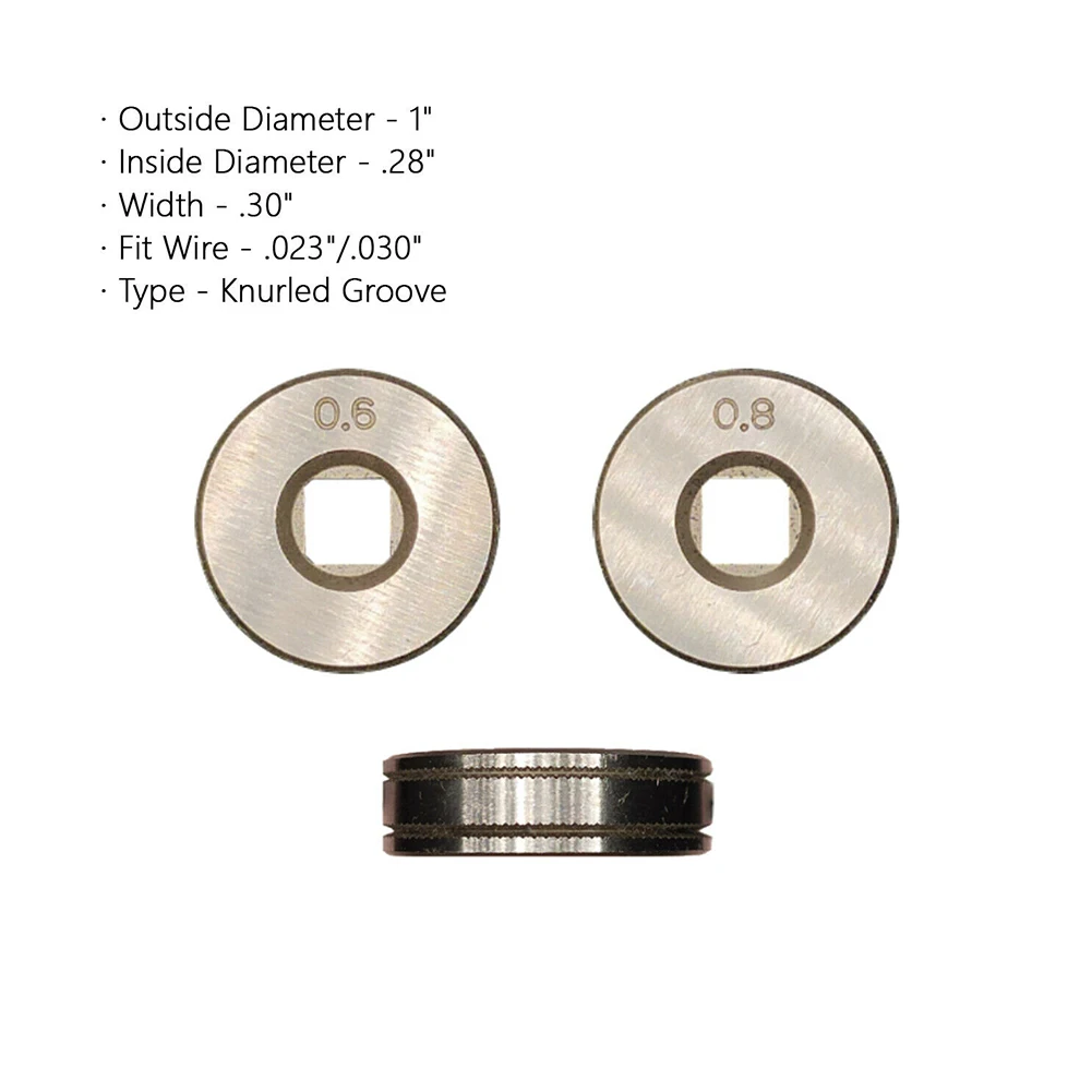

Welding Feeder Roll V U Knurl Groove Drive Roll .023 .030 .035 .045 Knurled V U Groove Wire Feed For MIG Welders