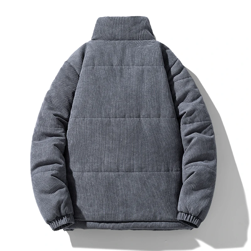 Мужская Вельветовая куртка однотонная модная деловая ветрозащитная в стиле