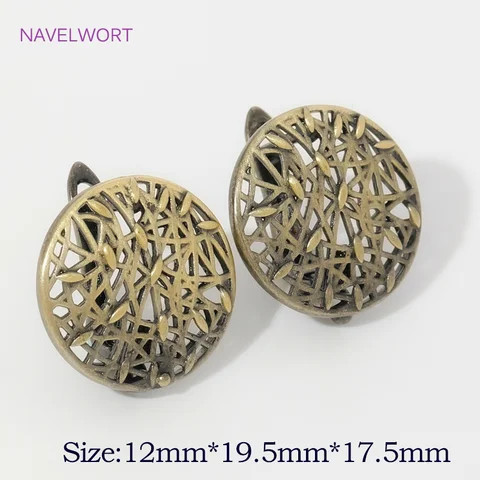 Фурнитура для сережек, латунные, позолоченные