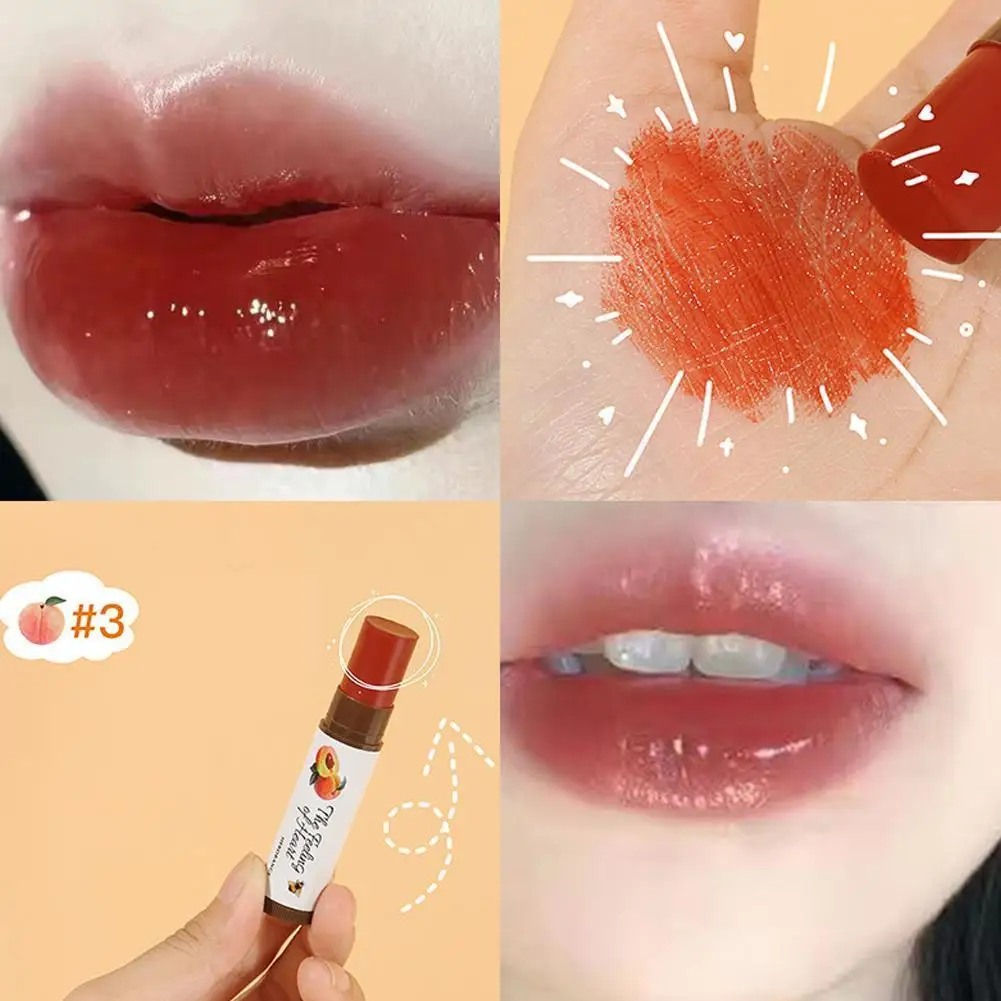 

Fresh Fruit Lip Balm Lip Oil Moisturizing Clear Transparent Lasting Changing Lipgloss Lipstick Hydrating Lipstick Long Colo Z1V1