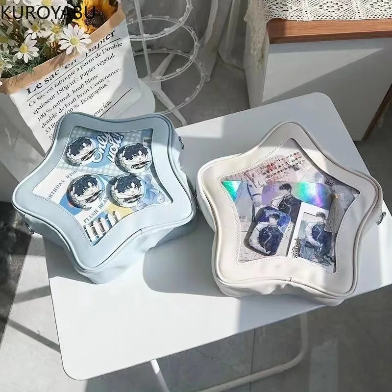 Модная женская сумка Kawaii Y2k через плечо со звездами женский водонепроницаемый