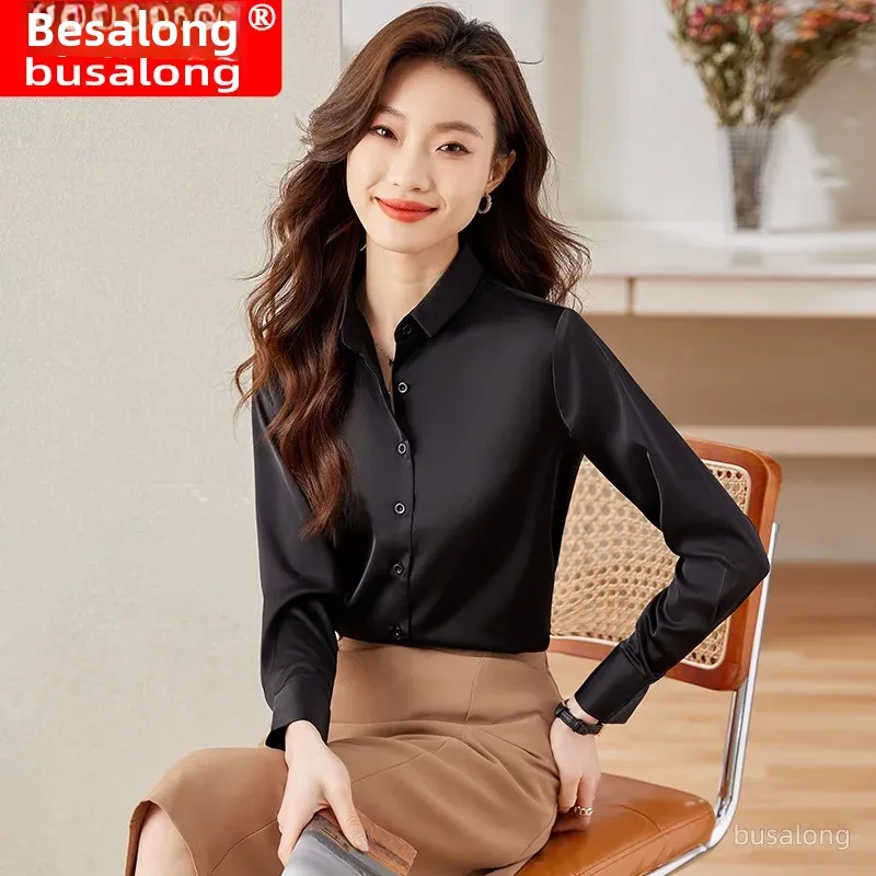 Новинка 2023 рубашка с длинными рукавами в корейском стиле для женщин
