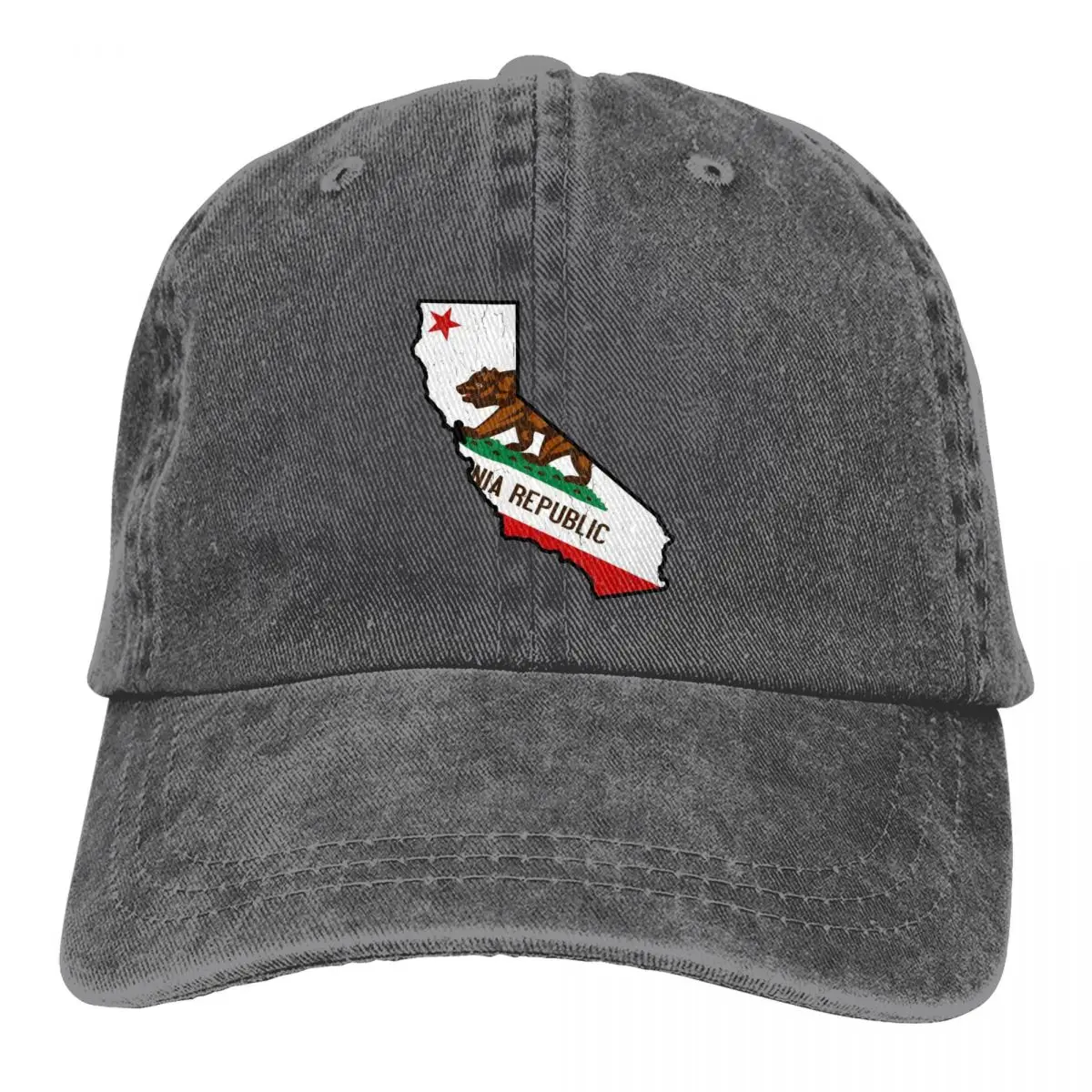

Бейсболка с флагом Калифорнии, модная Потертая джинсовая Снэпбэк Кепка с потертостями для мужчин и женщин, уличные тренировочные кепки, шапка
