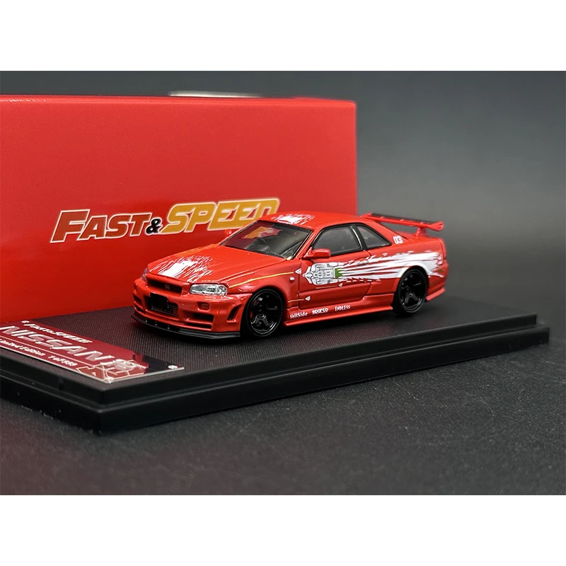 FS В наличии 1:64 Skyline GTR R34 Z Tune FNF Racing Коллекция литых моделей автомобилей Быстрая